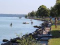 Pláž u Balatonu. Nebylo to špatné.